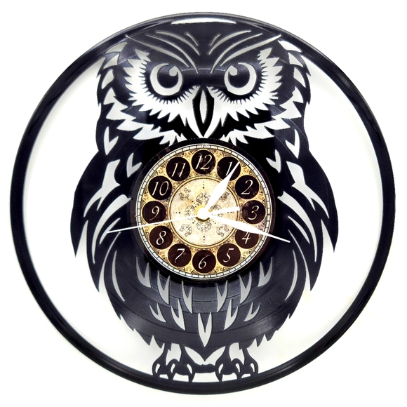 OWL vinyl record clock - Picture 1 of 2